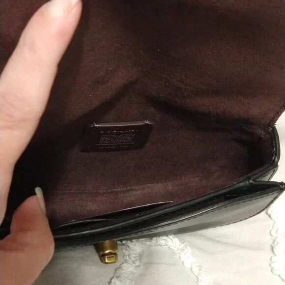 COACH SADDLE BELT BAG in supple black leather - Picture 7 of 16